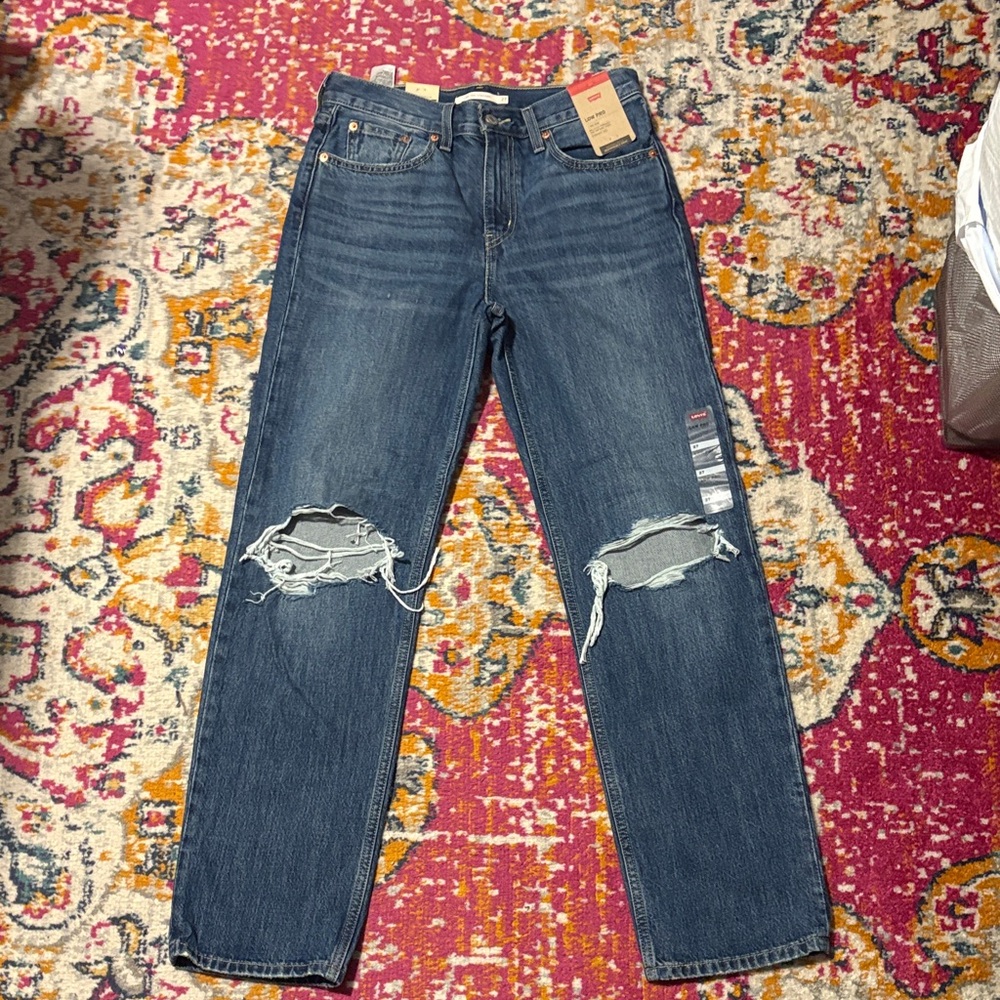 Levi's Women's Low Pro Blue Straight Leg Jeans